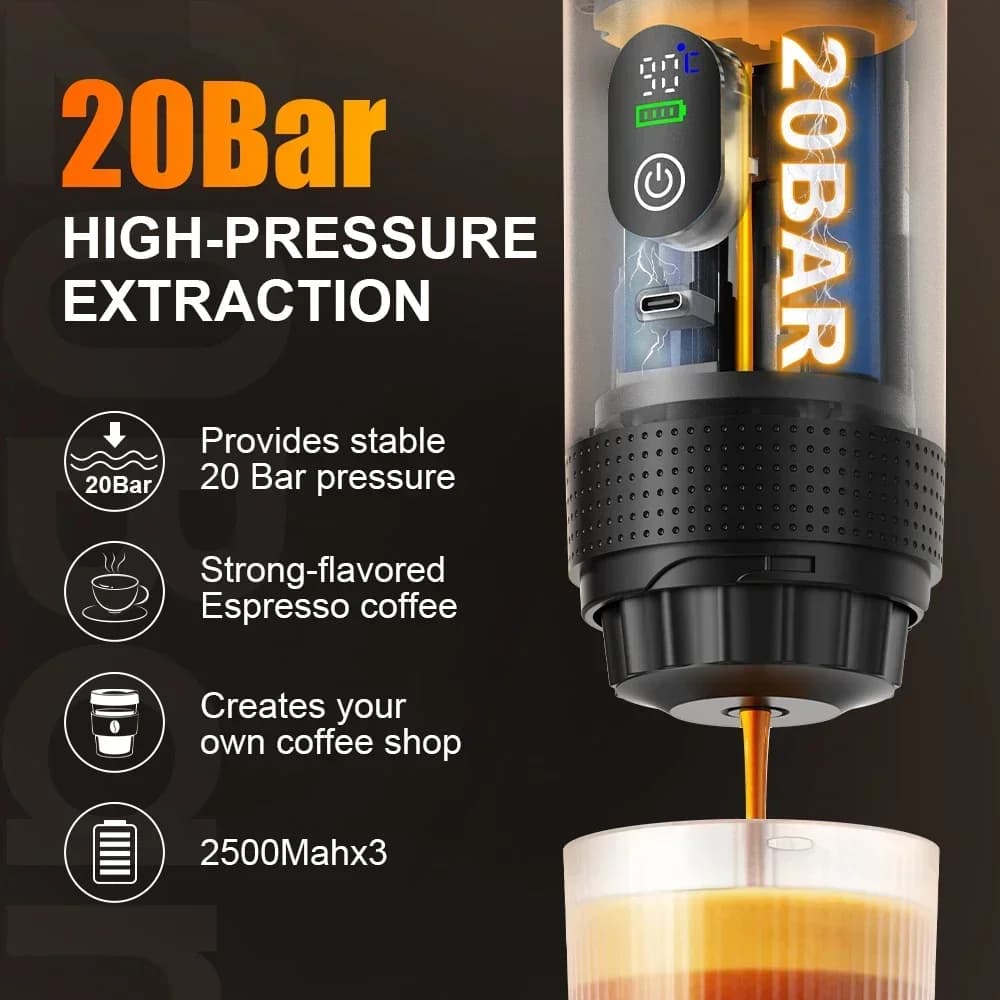 Portable Espresso Coffee Machine 3-in-1