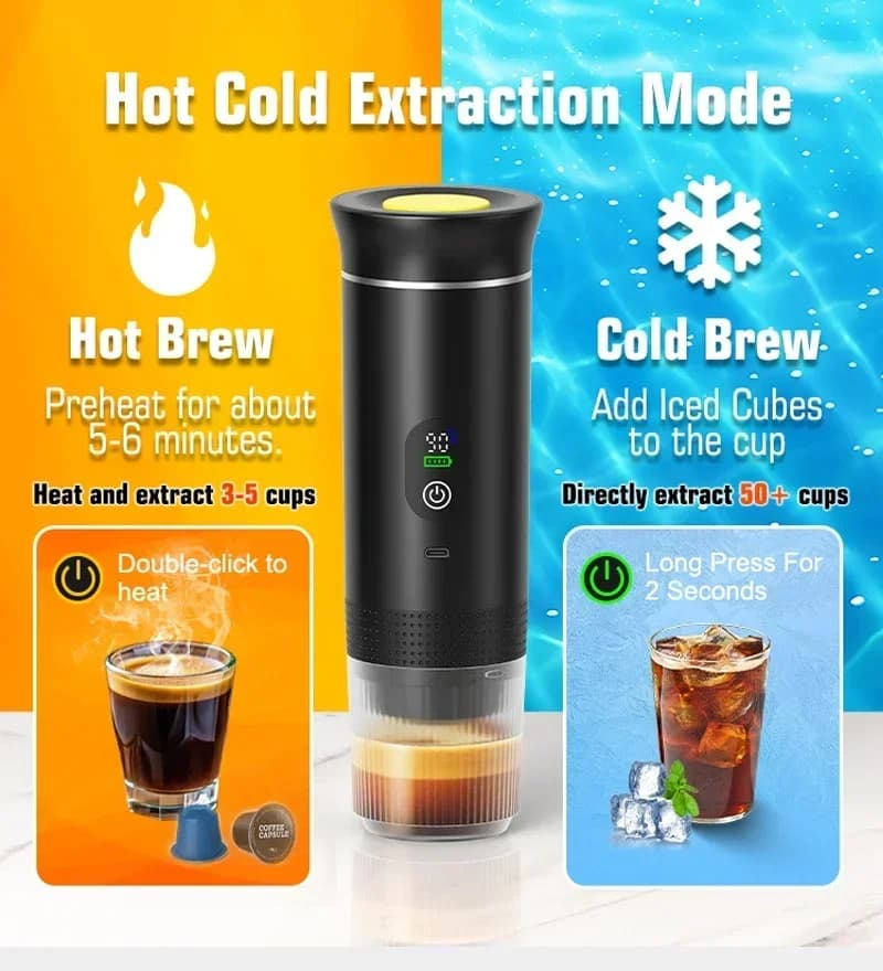 Portable Espresso Coffee Machine 3-in-1