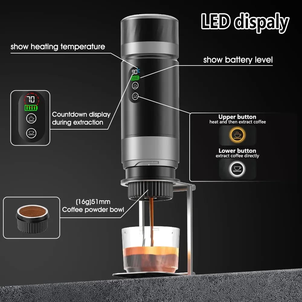 Portable Espresso Coffee Machine 3-in-1