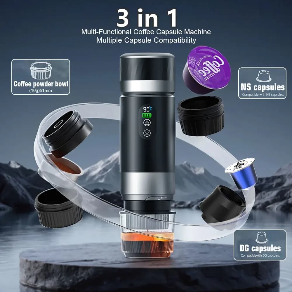 Portable Espresso Coffee Machine 3-in-1