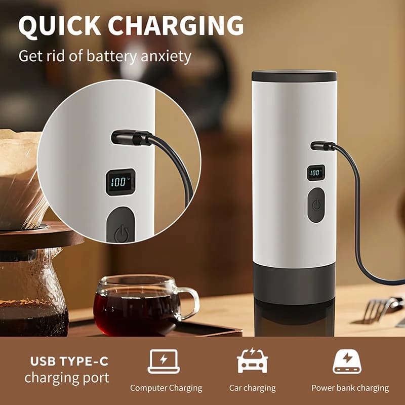 Portable Electric Coffee Maker 7800mAh