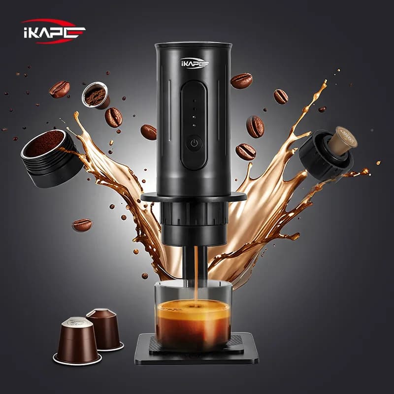 Portable Manual Coffee Maker Capsule & Ground Coffee