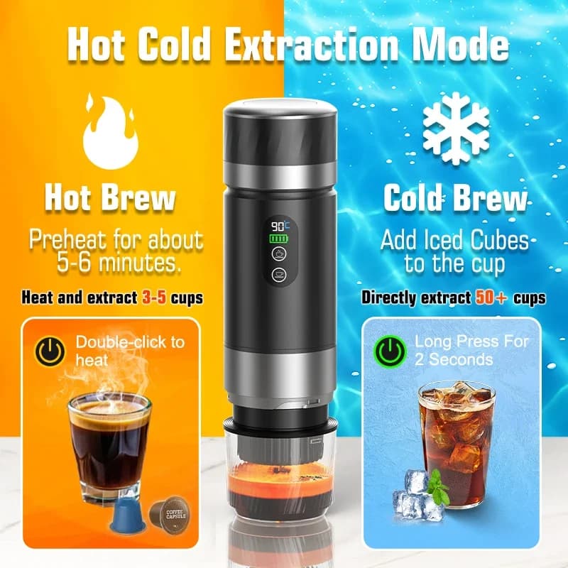 Portable Espresso Coffee Machine 3-in-1