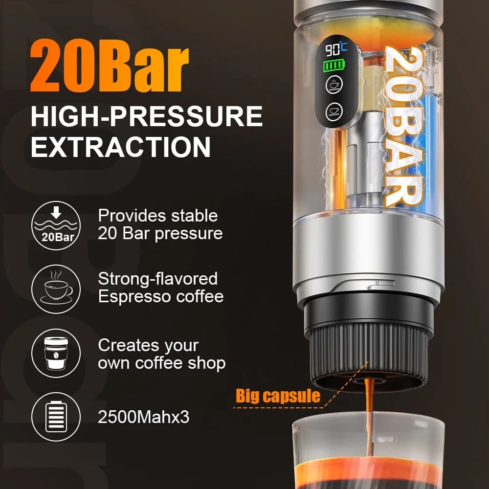 Portable Espresso Coffee Machine 3-in-1
