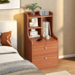 HYGGO 2x bedside table set wooden vintage storage bedroom furniture nightstand drawer Bedside table Nightstand