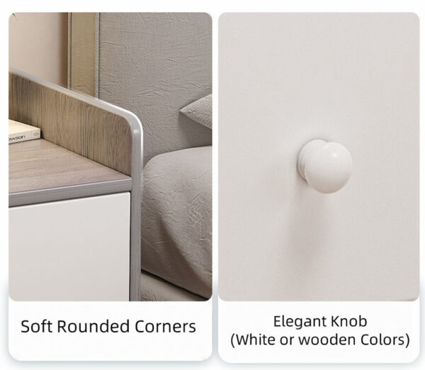 HYGGO Modern bedside table drawer nightstand bedroom furniture minimalist design Bedside table Nightstand