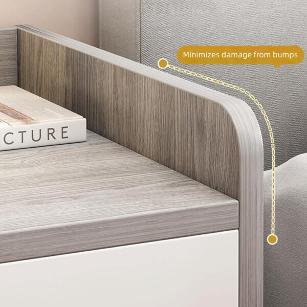 HYGGO 2x Bedside Table Set with Drawers Nightstand White Minimalist Modern Bedroom Storage Bedside table Nightstand
