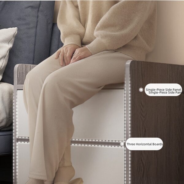 HYGGO 2x Bedside Table Set with Drawers Nightstand White Minimalist Modern Bedroom Storage Bedside table Nightstand